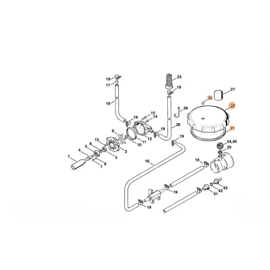 STIHL  Pokrywa pojemnika 4203 700 0903